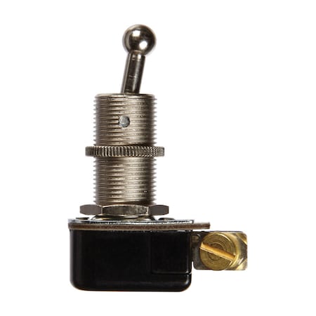 Jandorf Jandorf 6 amps Single Pole Ball Toggle Appliance Switch Black/Silver 1 pk 61134